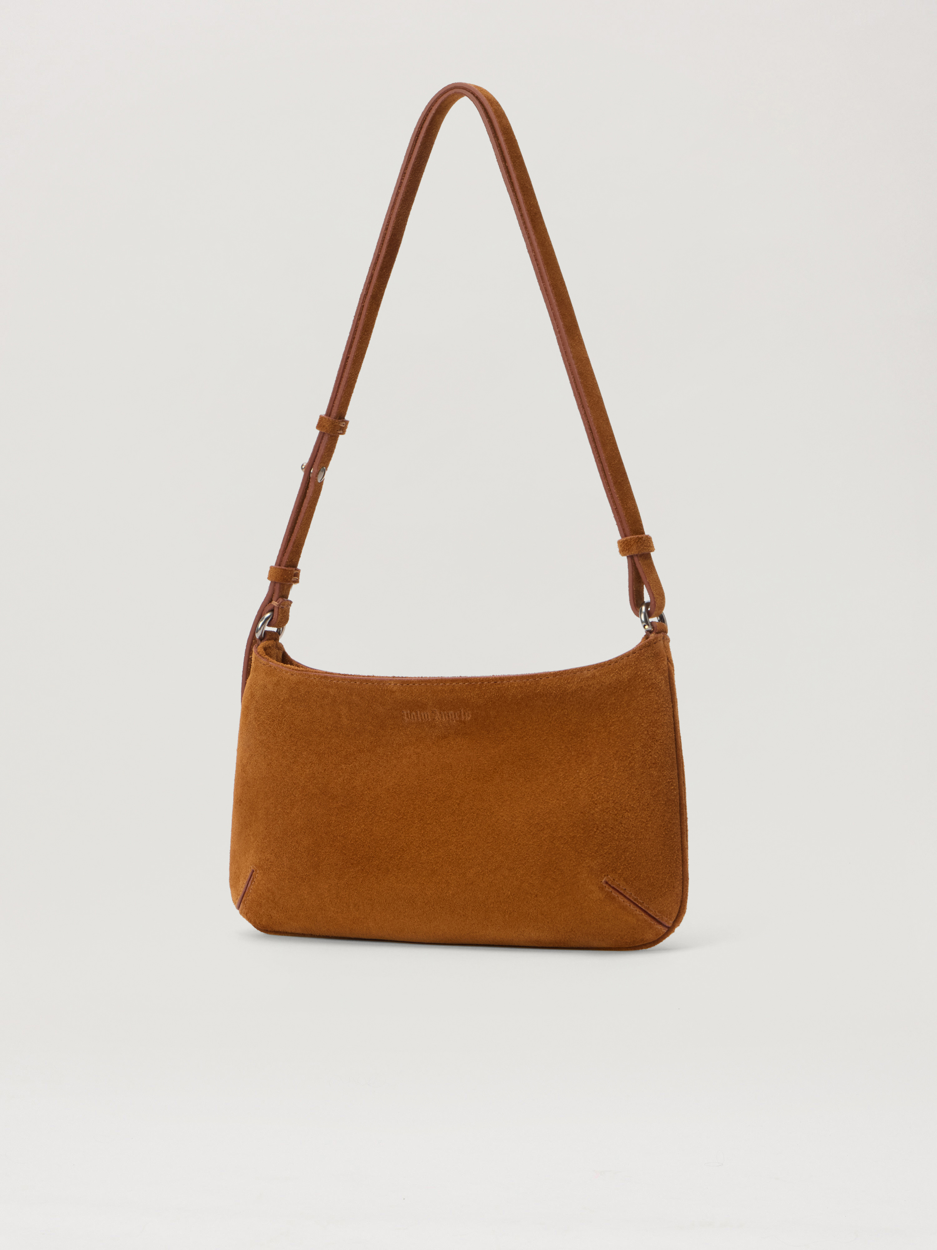 Palm Angels Giorgina Suede Shoulder Bag In Brown