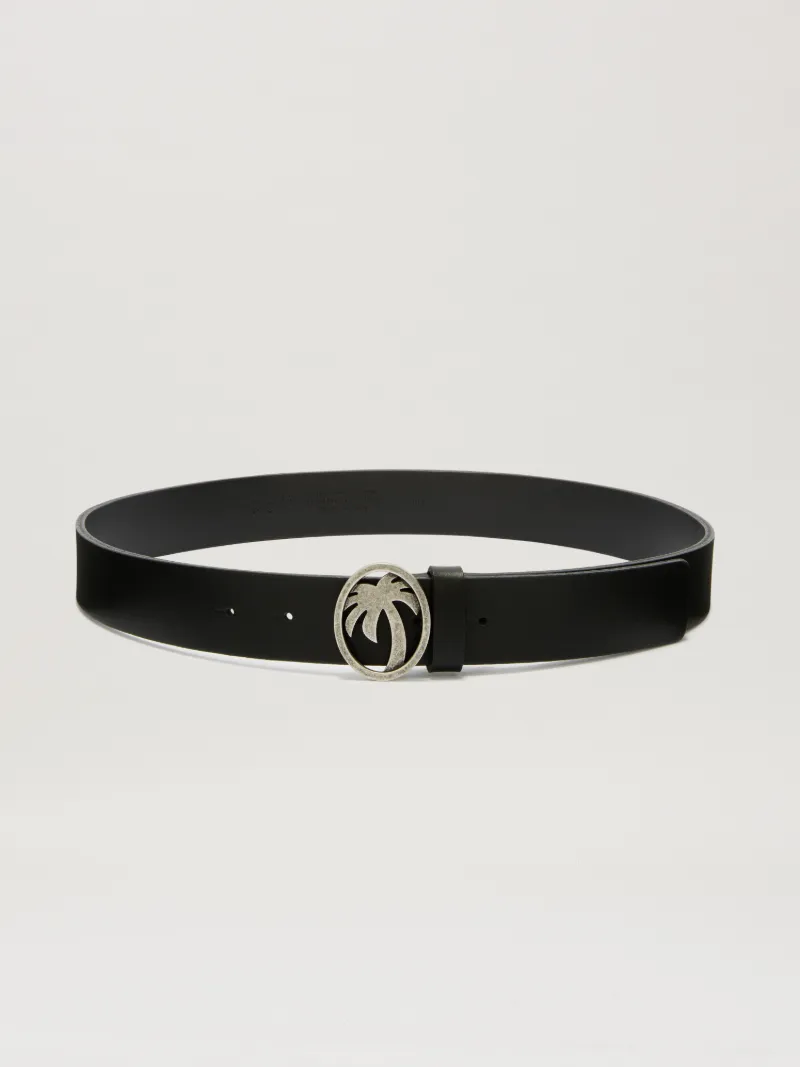 Palm Angels Oval Palm Buckle Belt