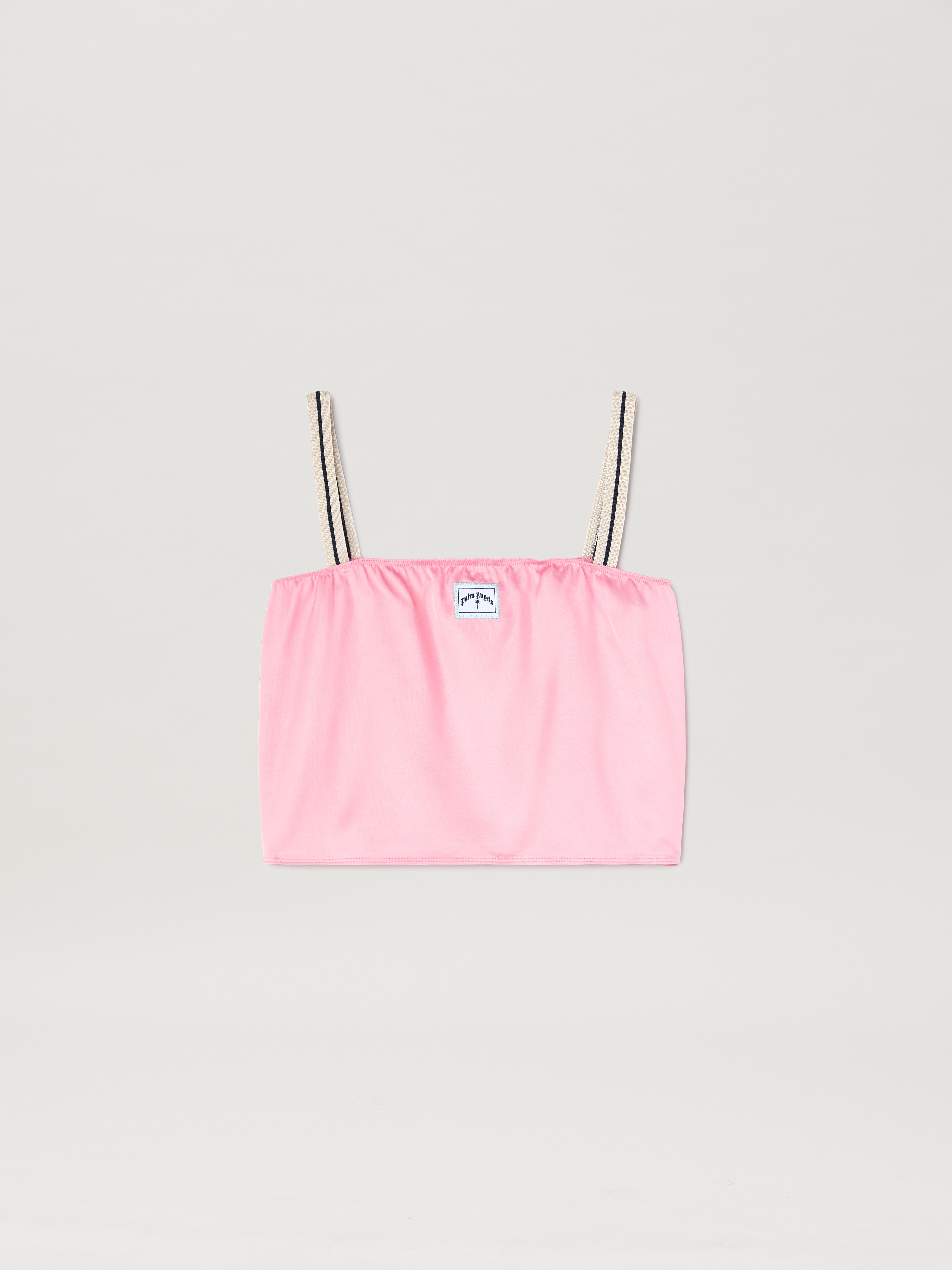 Palm Angels Kids' Track Straps Satin Top