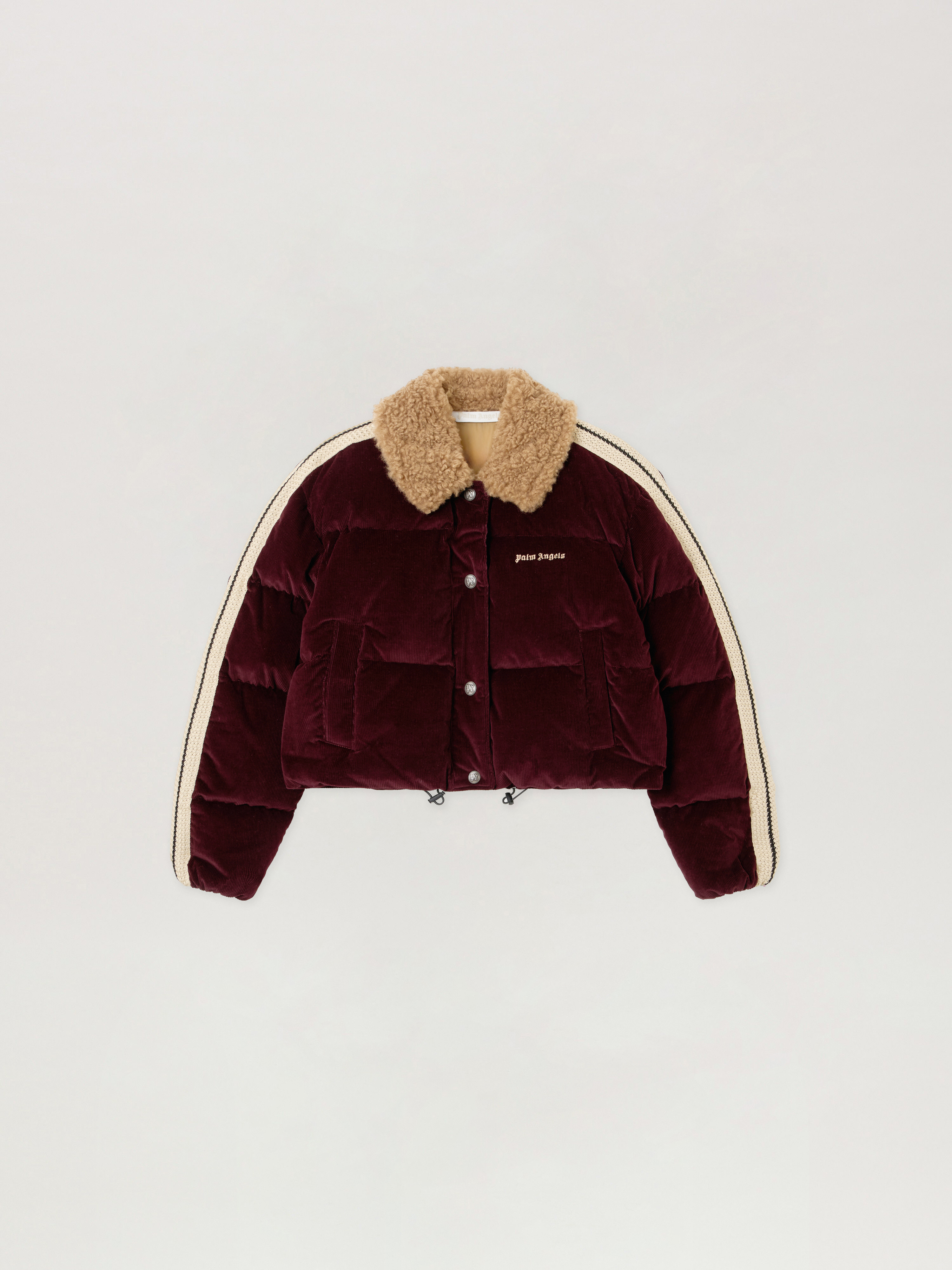 Palm Angels Classic Logo Cord Down Jacket