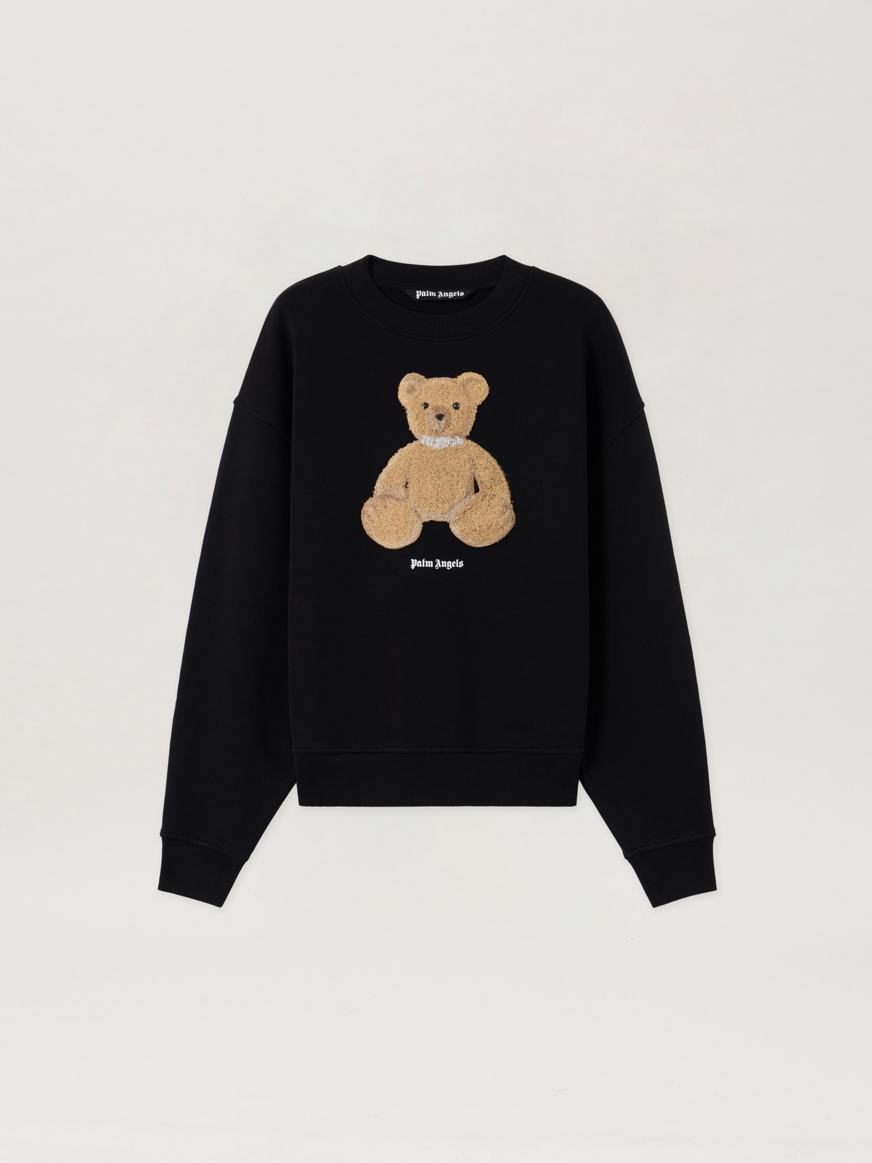Palm Angels Black Graphic Crew Neck Sweatshirt