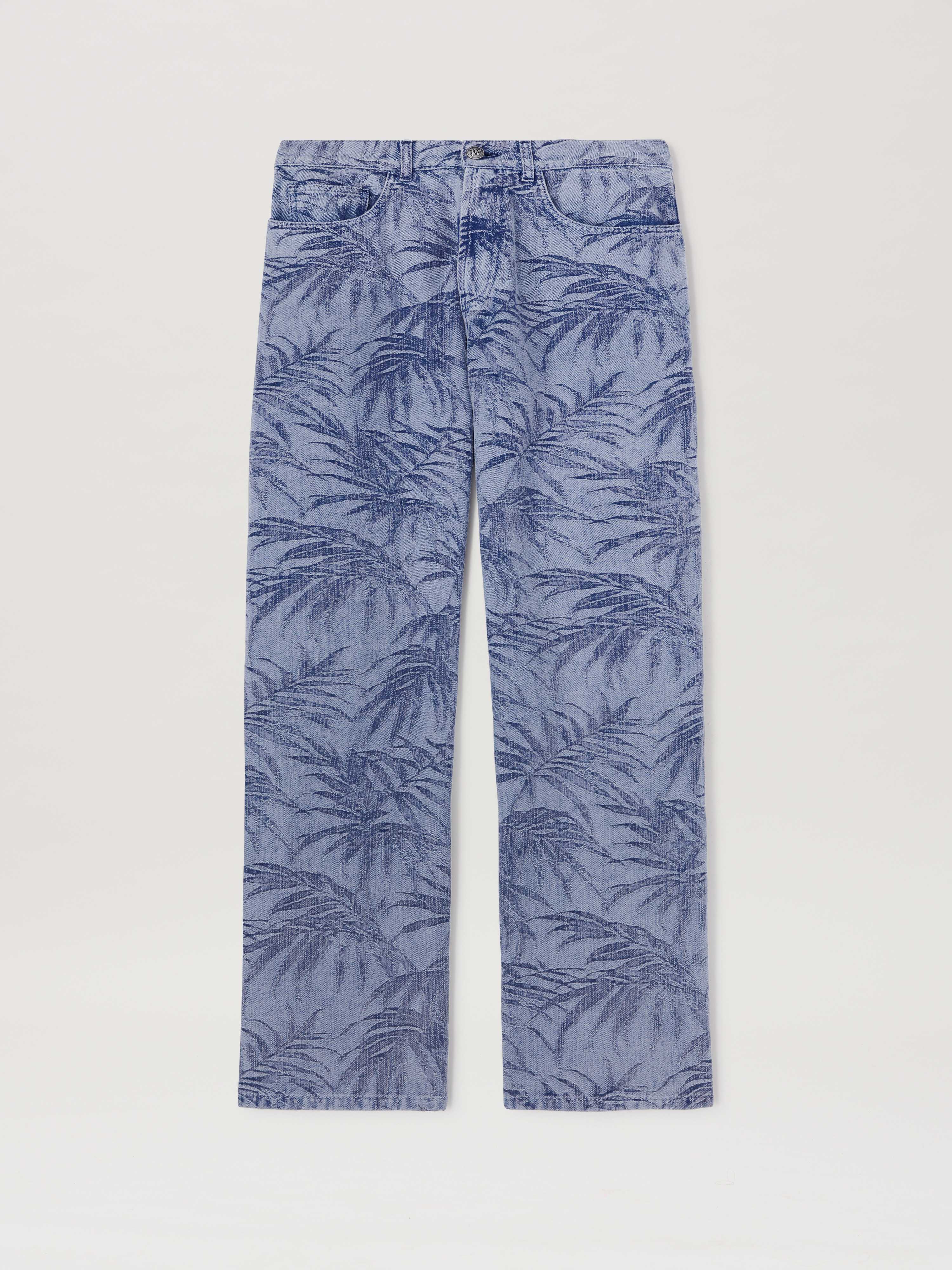 Palm Angels Palm Jacqured Denim Pants