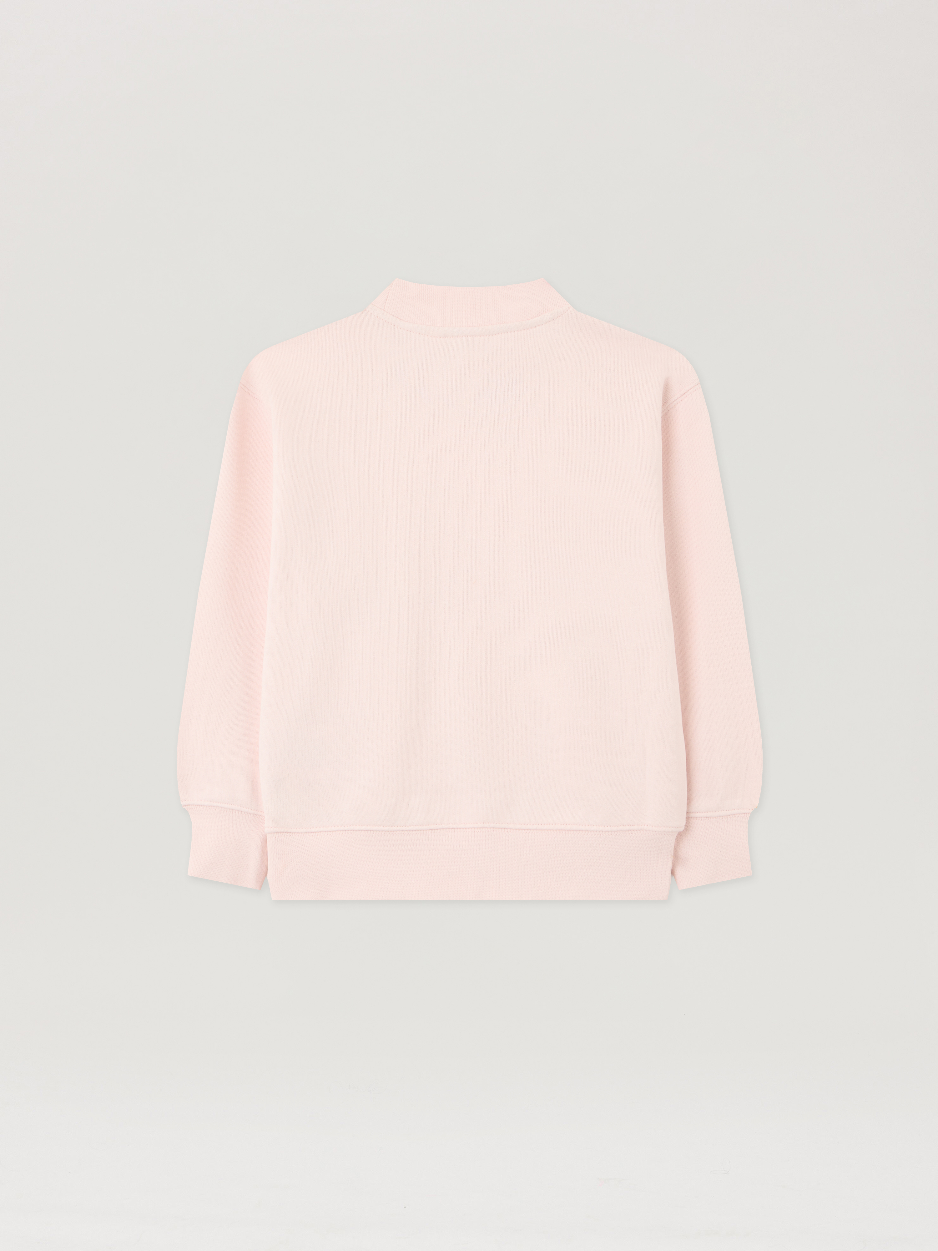  Palm Angels Neck Logo Brushed Crew Sweatshirt Kids  Rosa/pink 