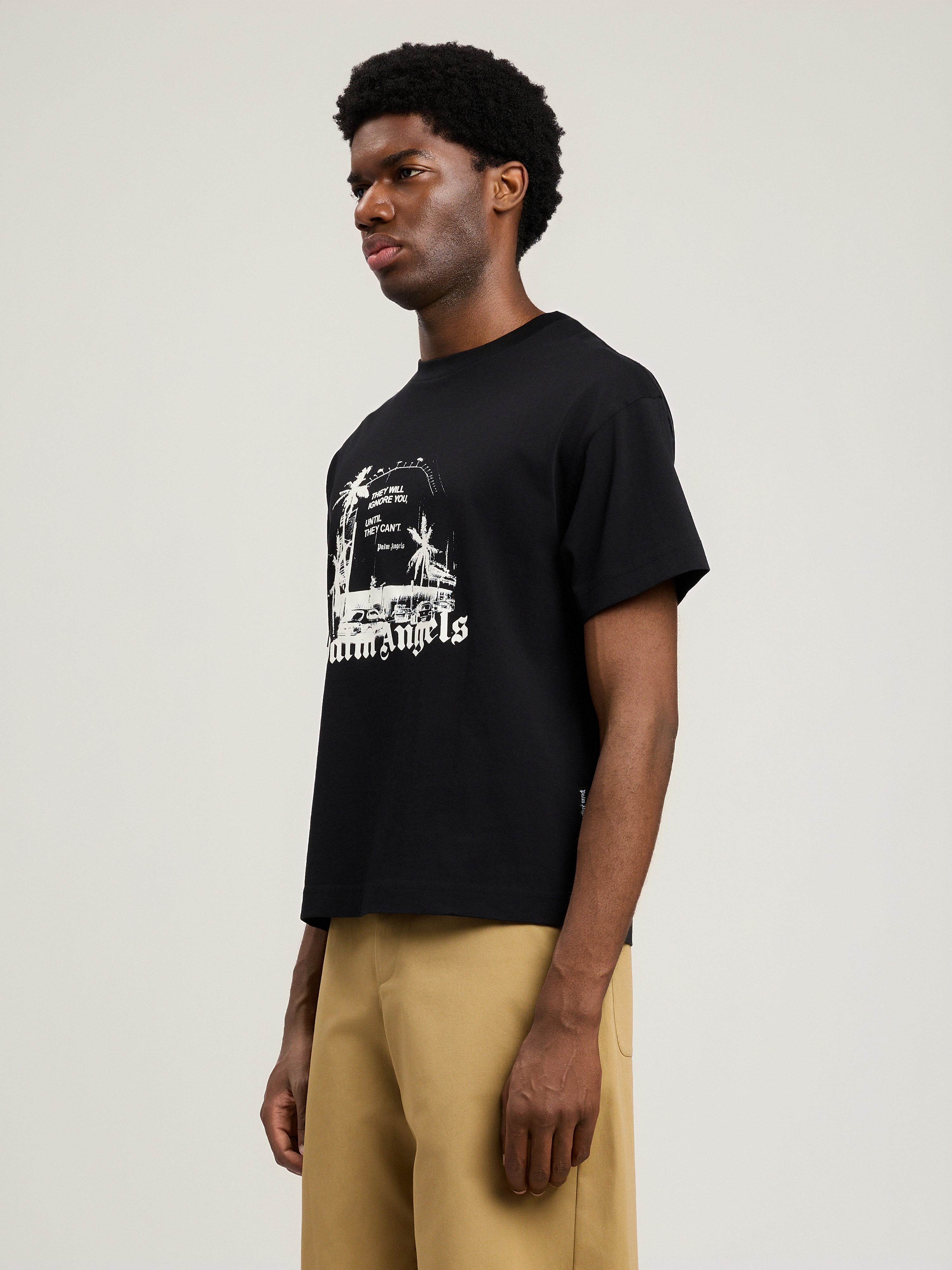 Palm Angels Palm Statement T-shirt In Brown
