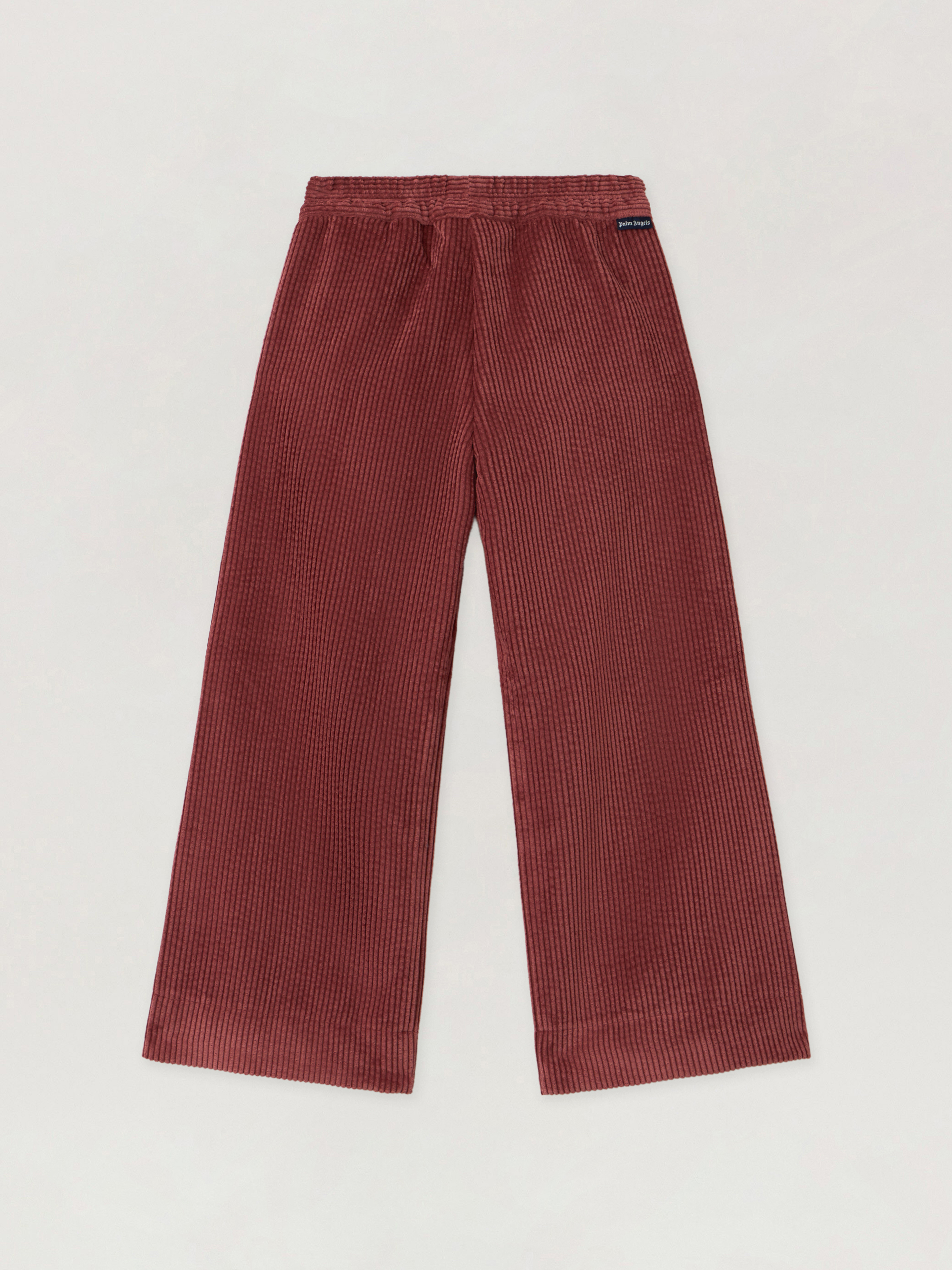 Palm Angels Pa Corduroy Wide Leg Pant In Brown