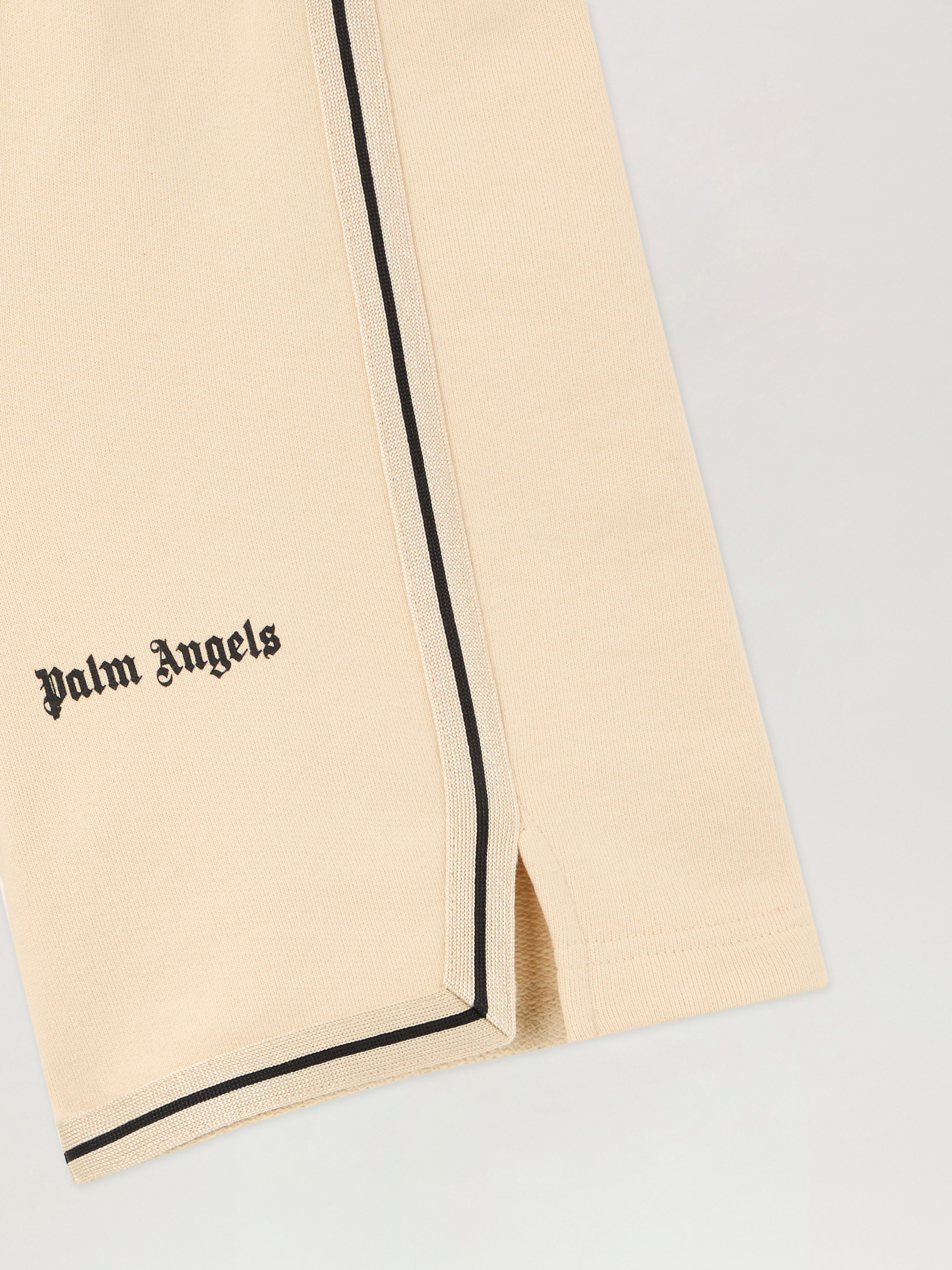  Palm Angels Logo Stripe Sweatshorts Kids  Sabbia/sand 