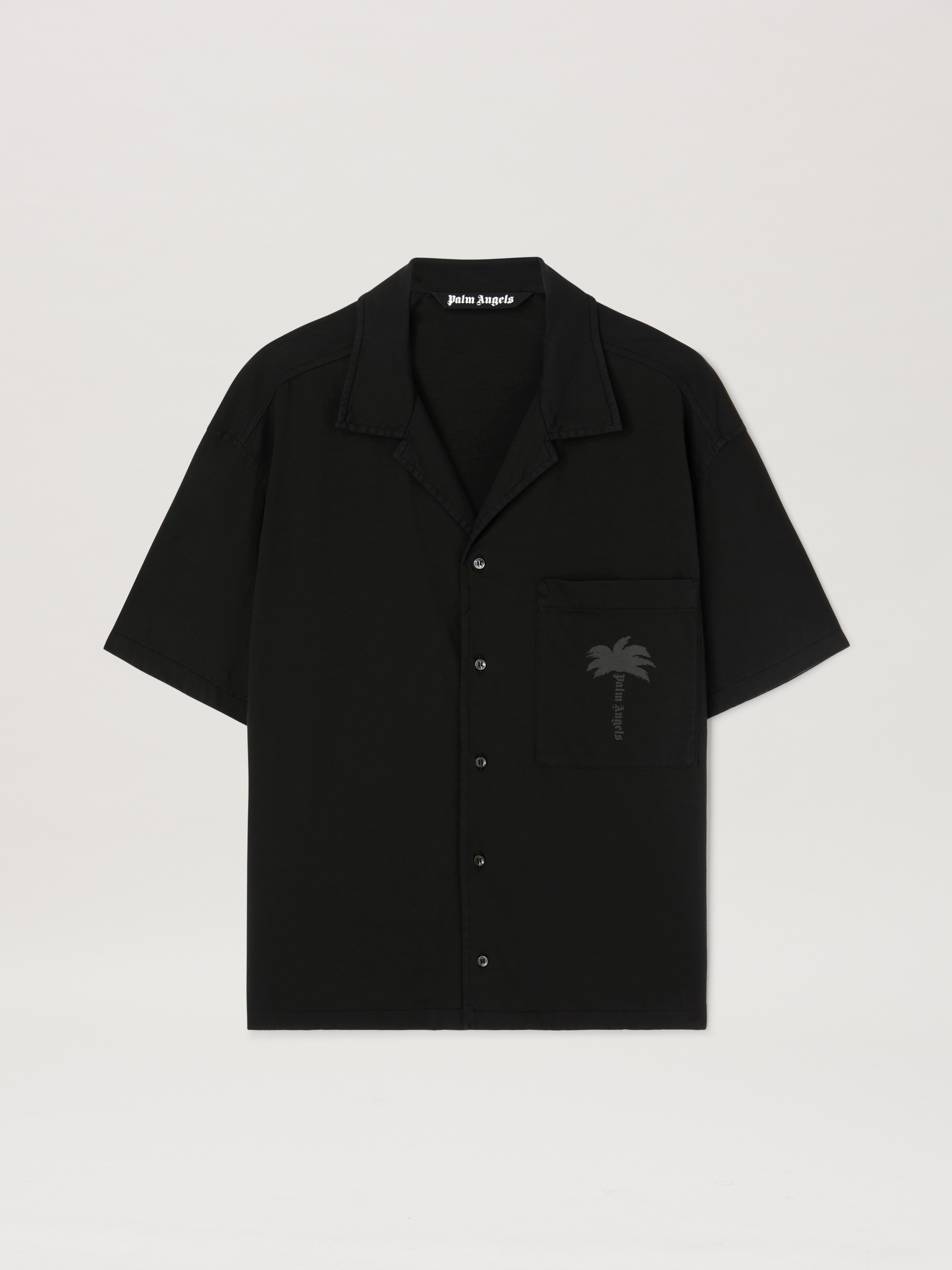 Palm Angels Palm Print Bowling Shirt