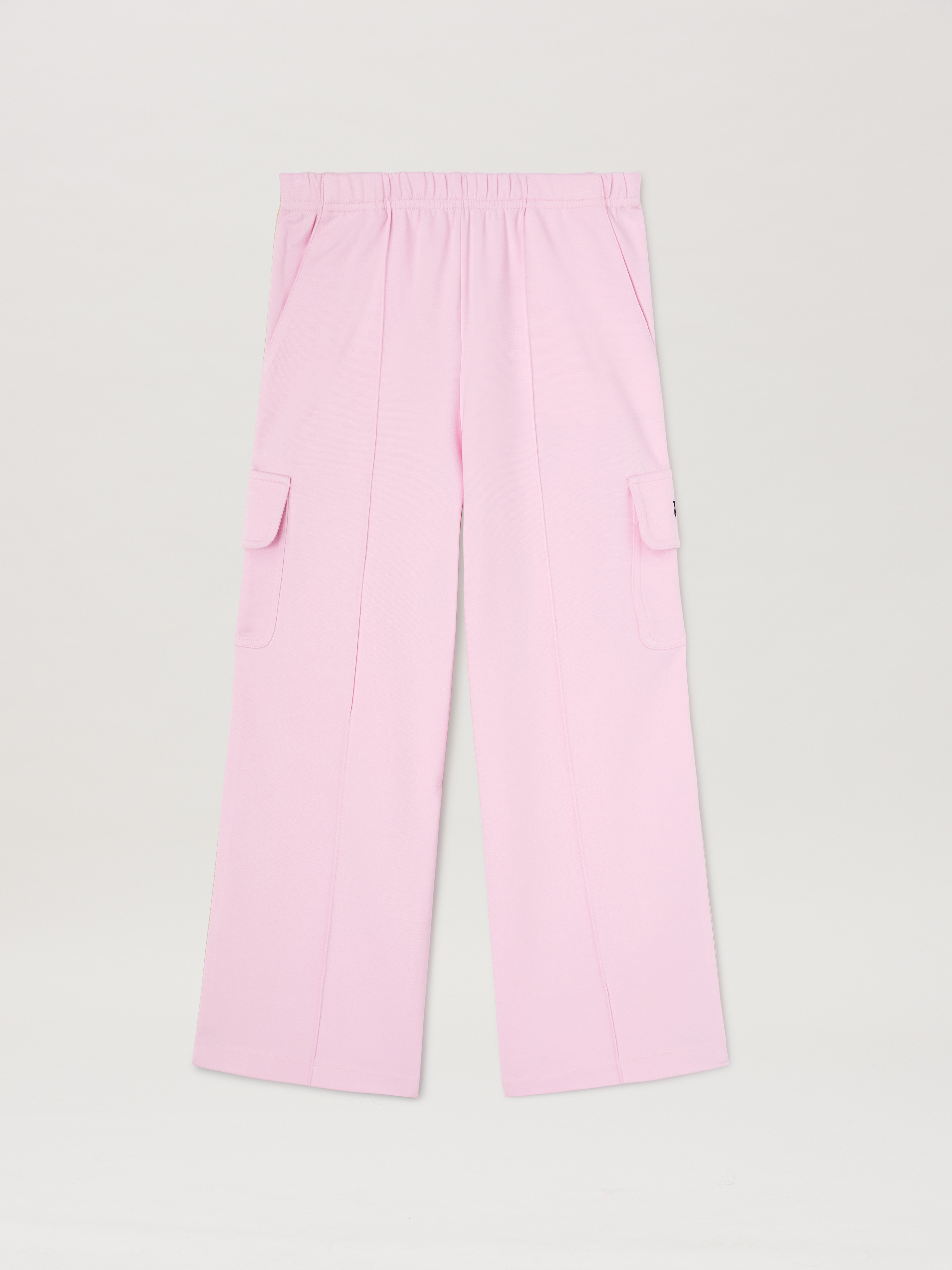 PA NEW TRACK WIDE CARGO PANT ROSE PINK B in ROSE PINK BLACK