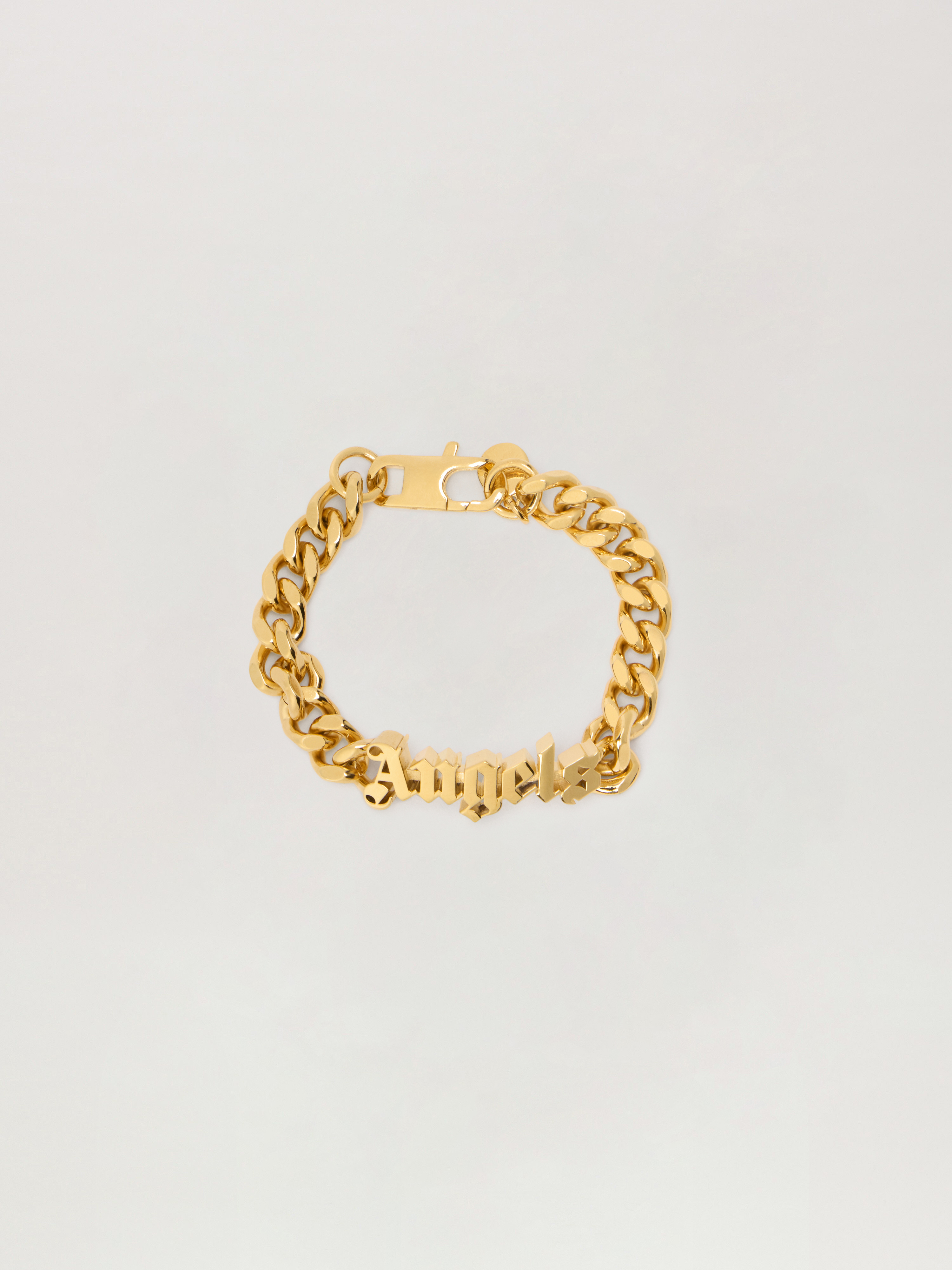 Palm Angels Angels Logo Bracelet In Gold