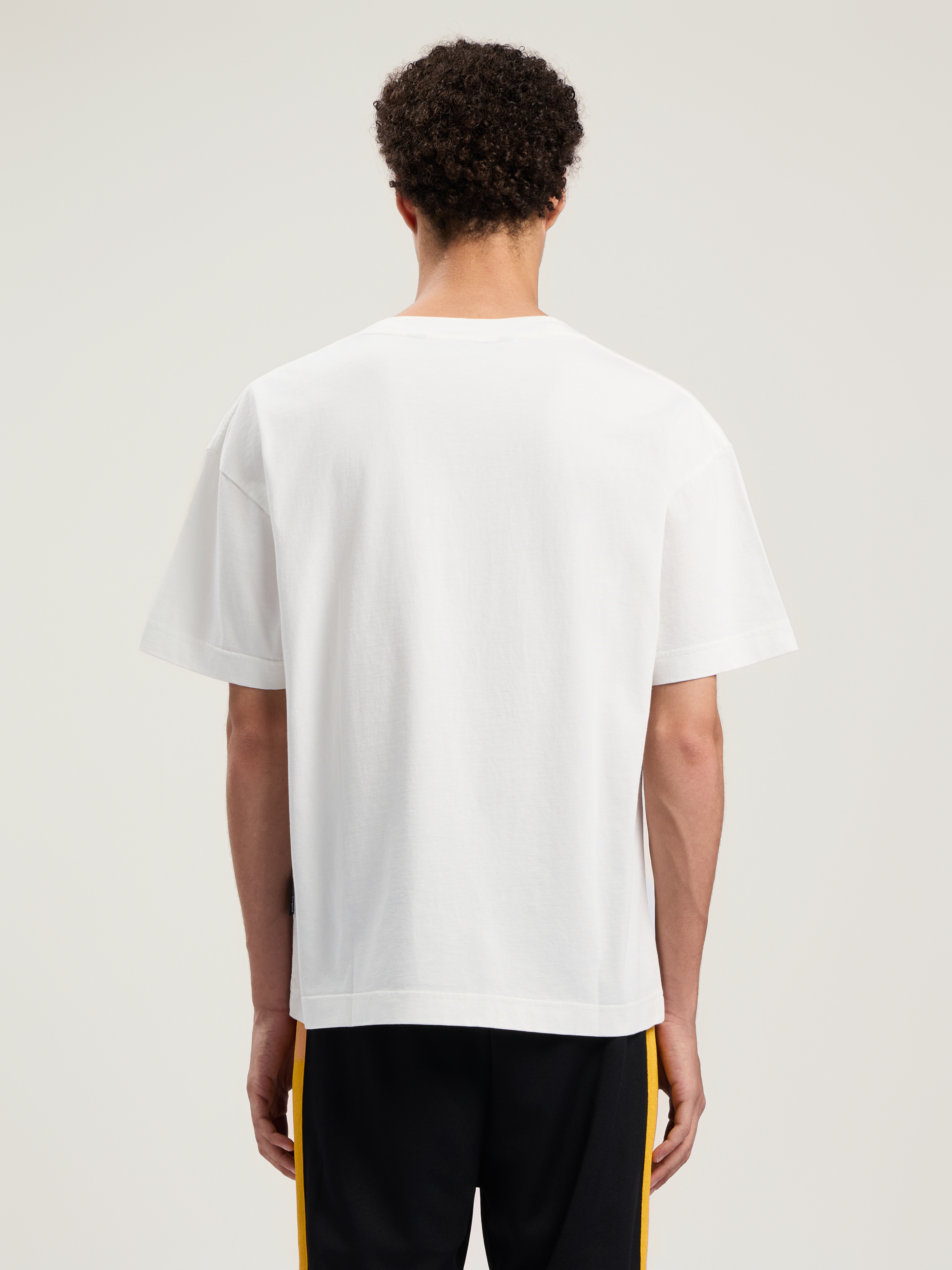 Palm Angels Relaxed-fit Graphic Print T-shirt With Palm Tree Imagery In White