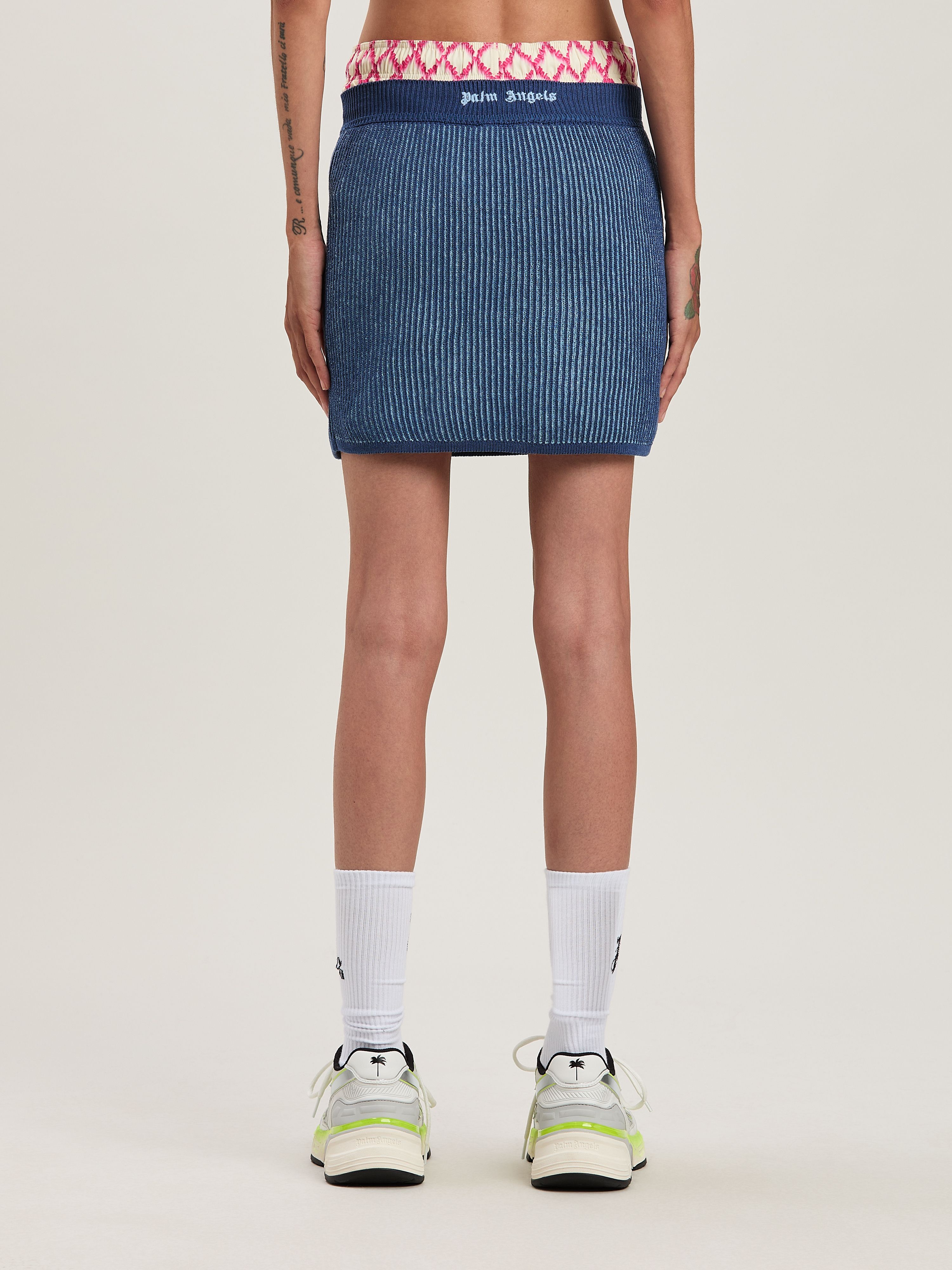 Shop Palm Angels Rib Mini Skirt