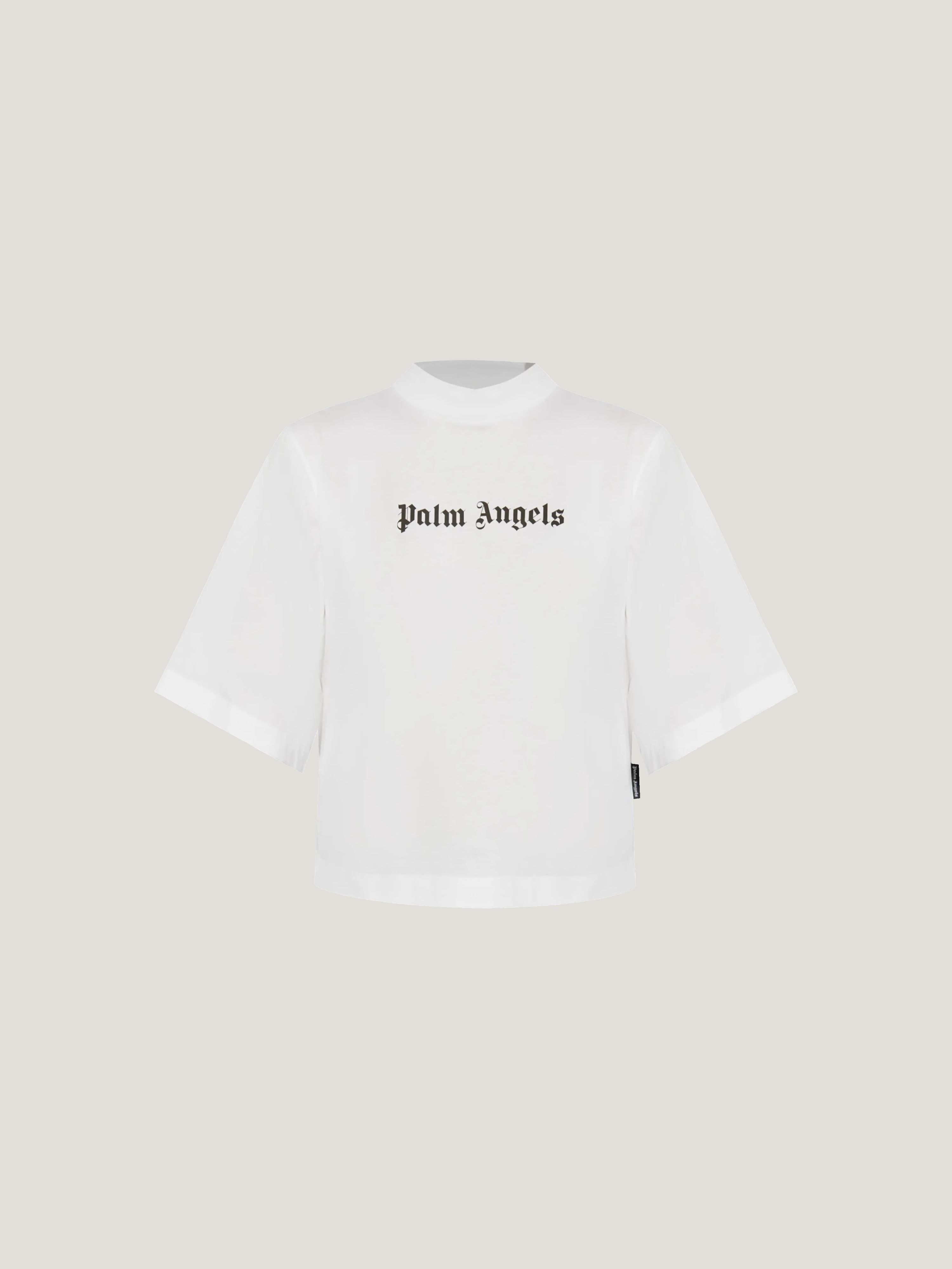Palm Angels Classic Logo Cropped T-shirt In Multi