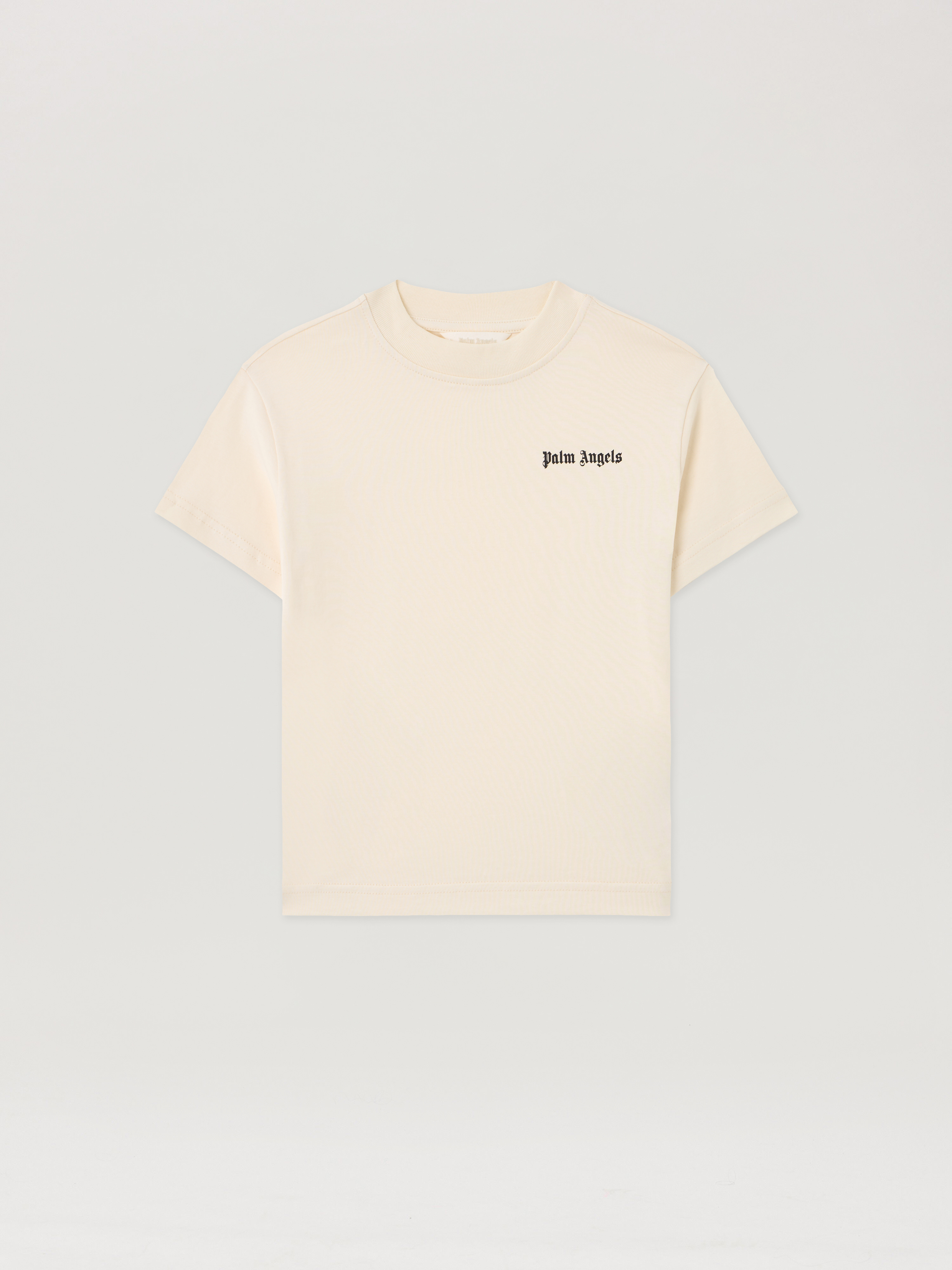 Palm Angels Regular Logo T-shirt In Neutral