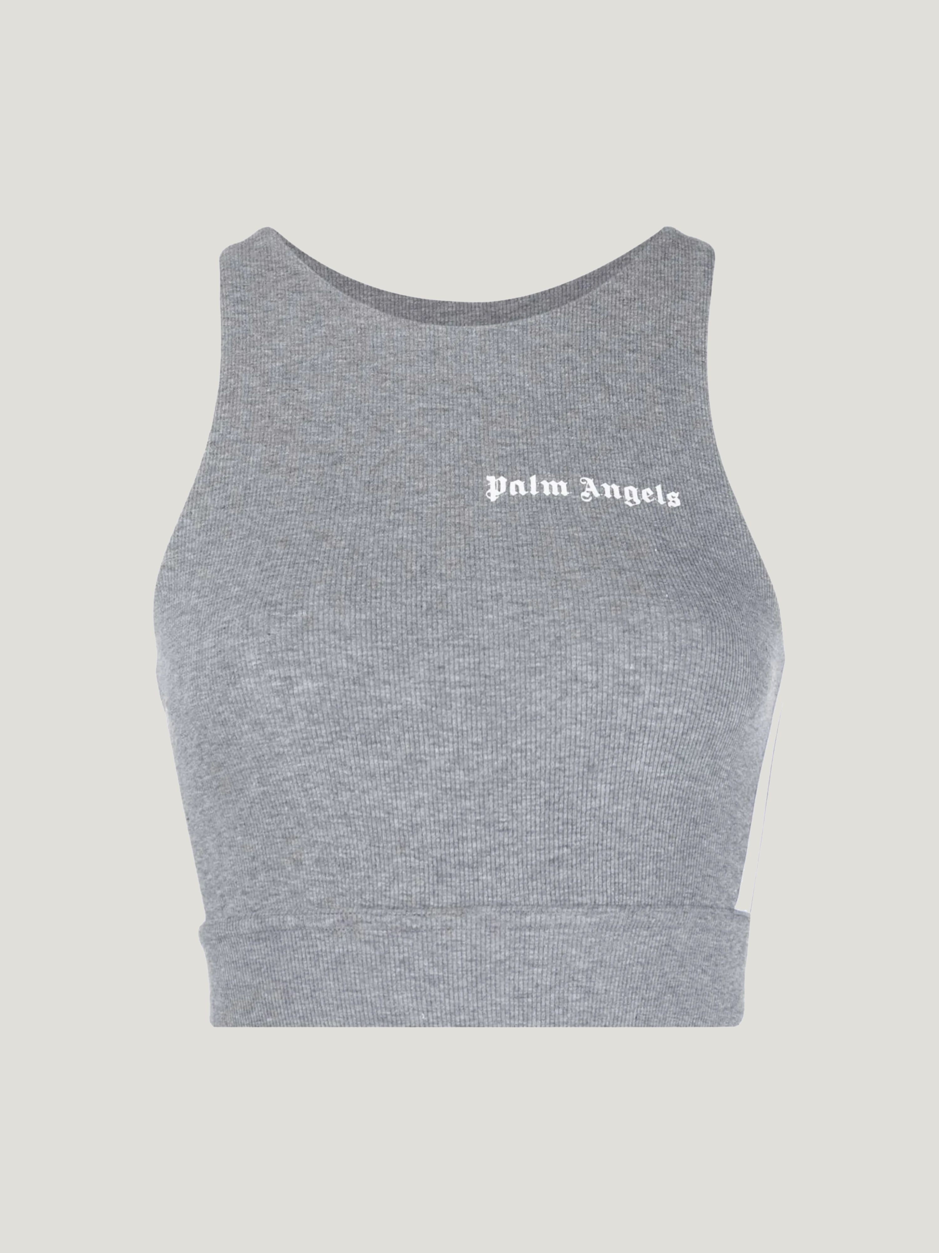 Palm Angels Training Track Top In Gray