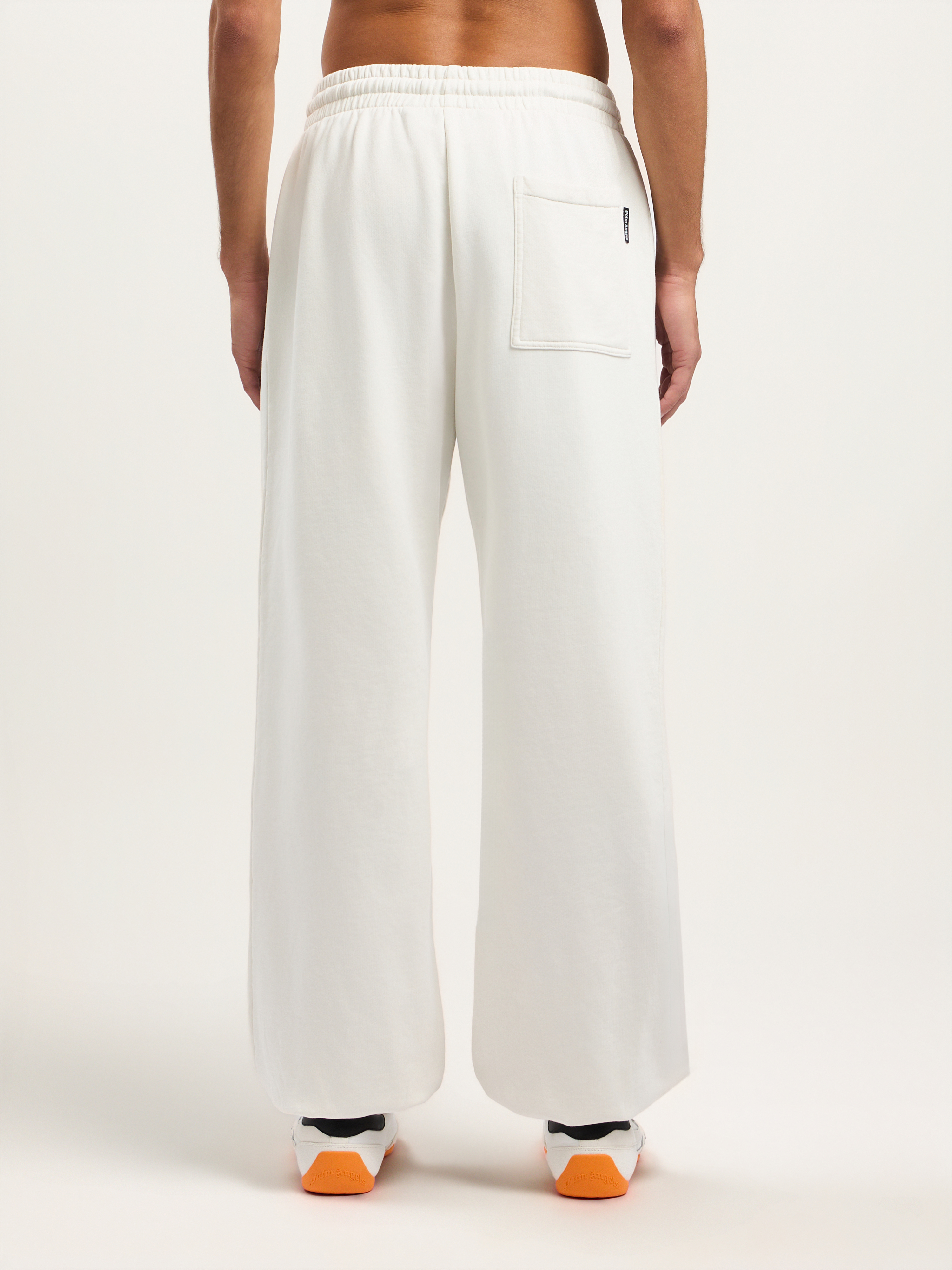 Palm Angels Logo Elasticated Track Pants In White