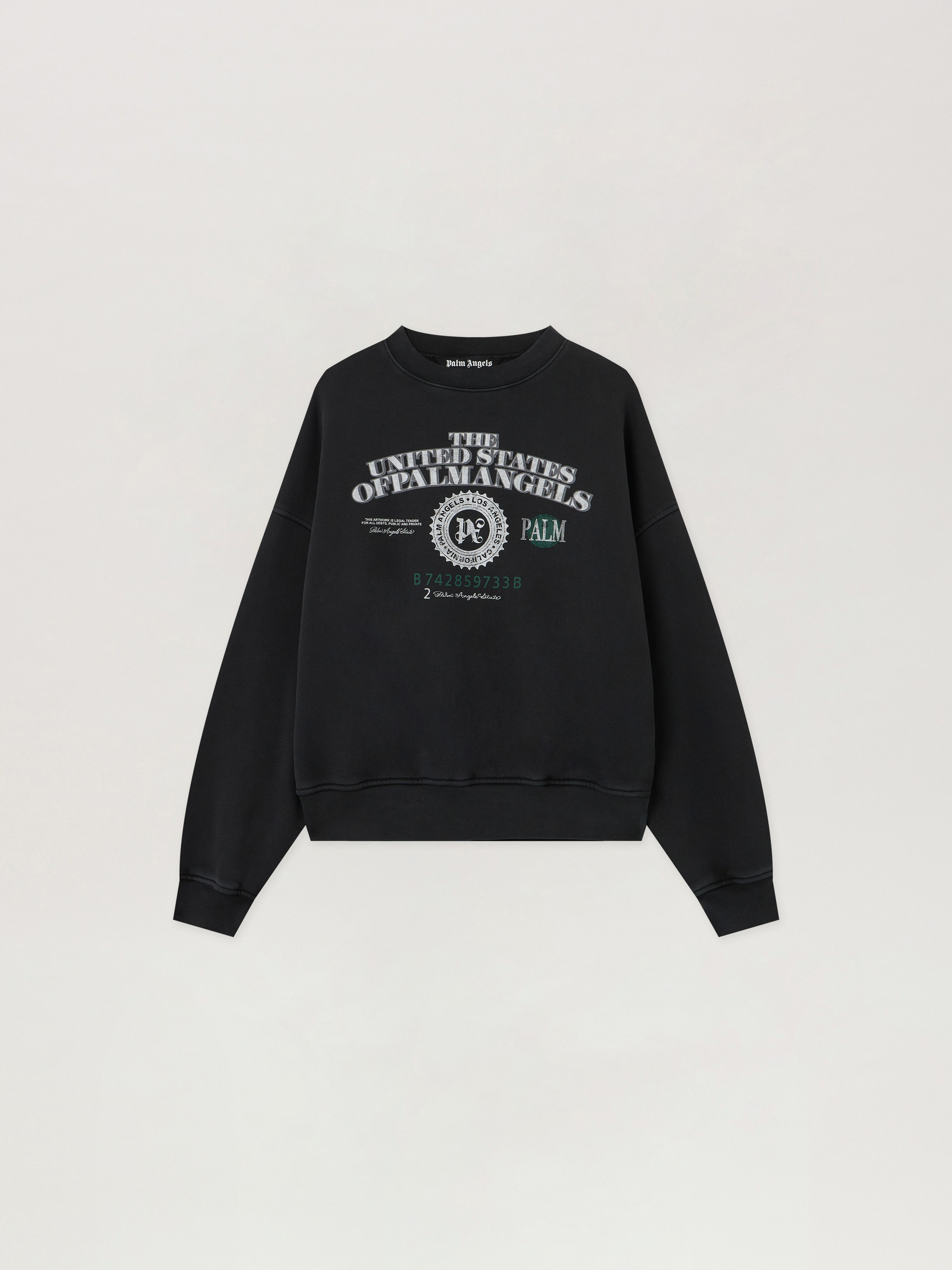 Palm Angels Dollar Loose Crew Sweatshirt