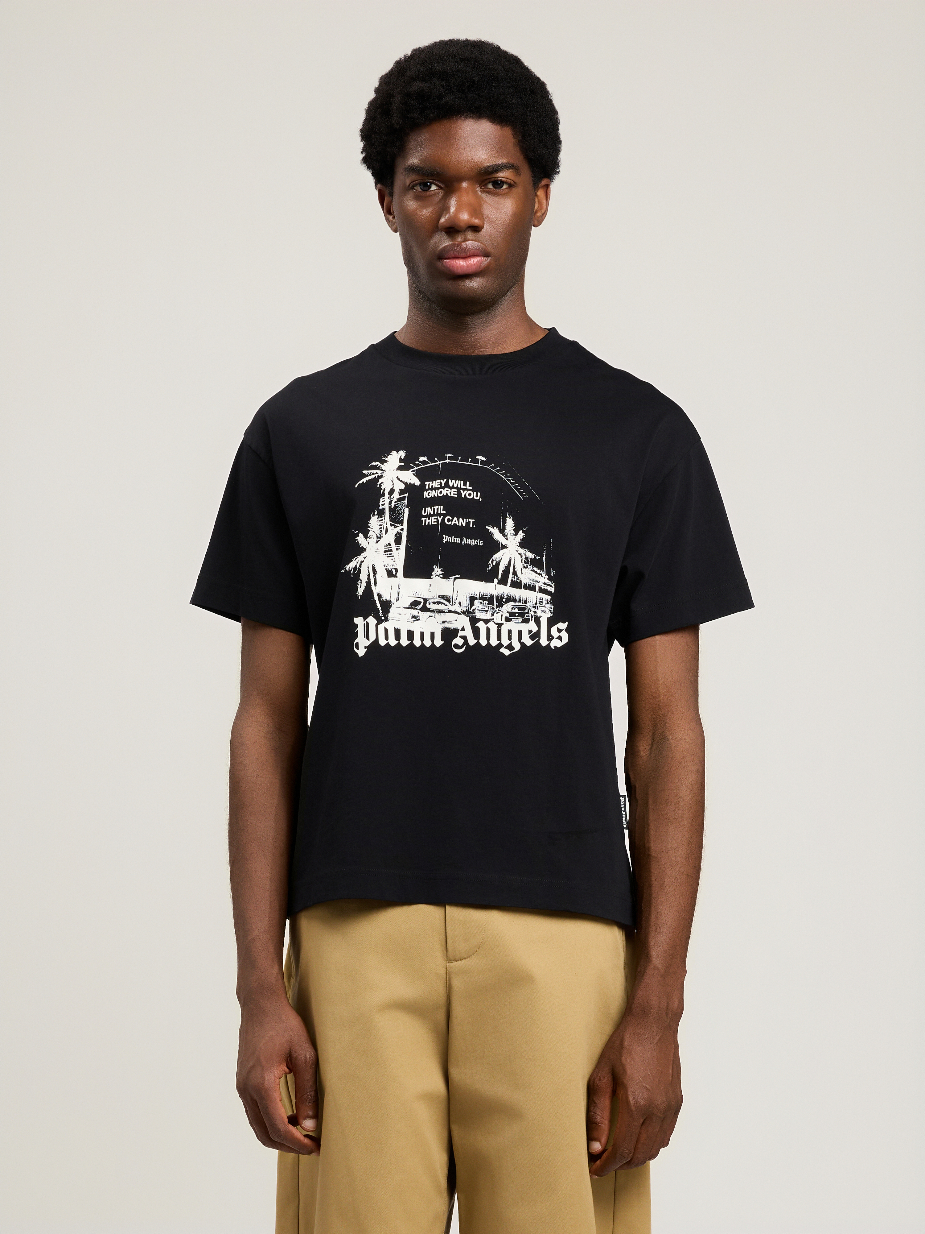 Palm Angels Palm Statement T-shirt In Brown