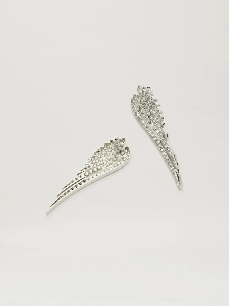 Palm Angels Angel Wing Strass Earing