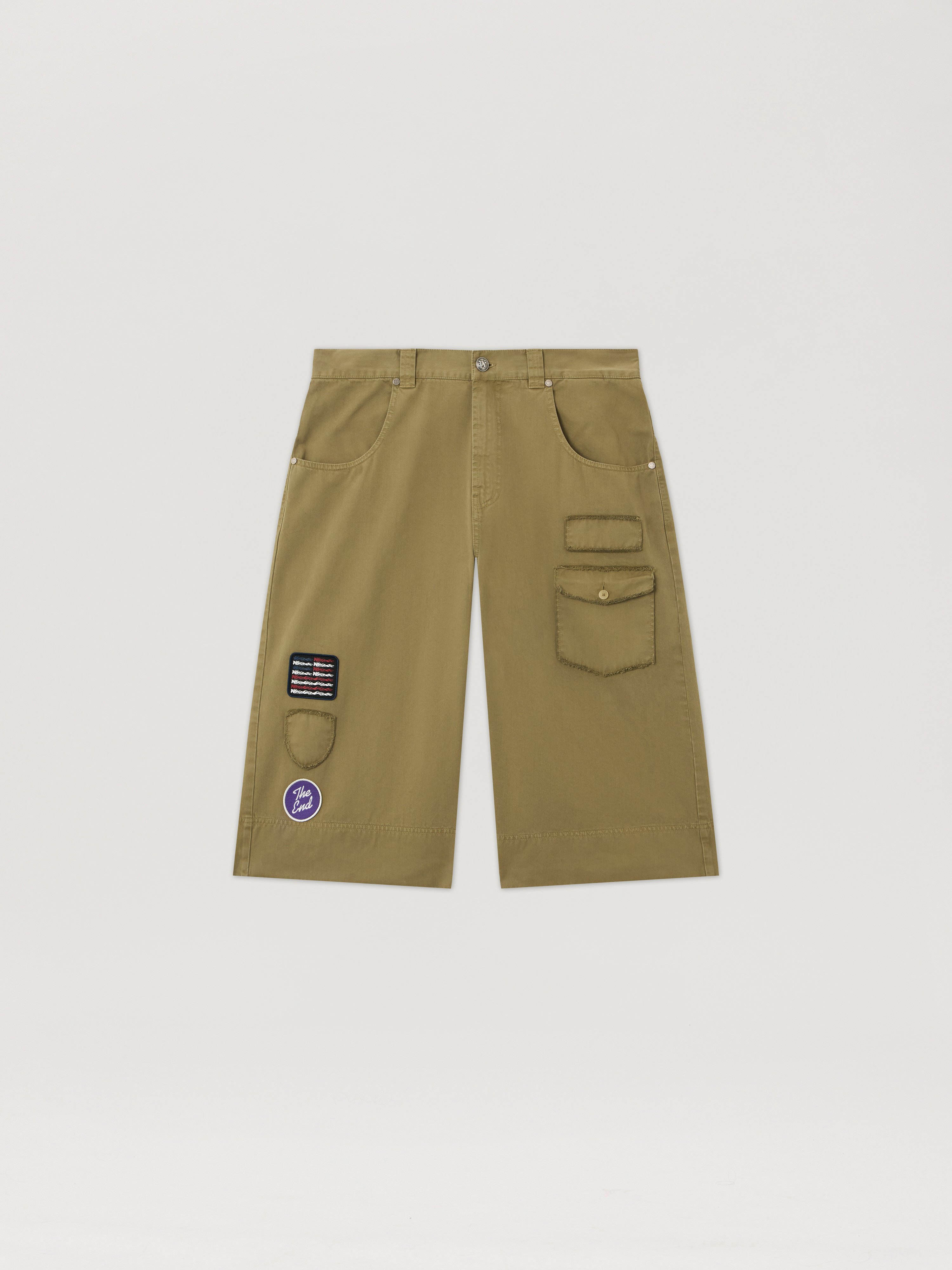 Palm Angels Military Patch Bermuda Shorts
