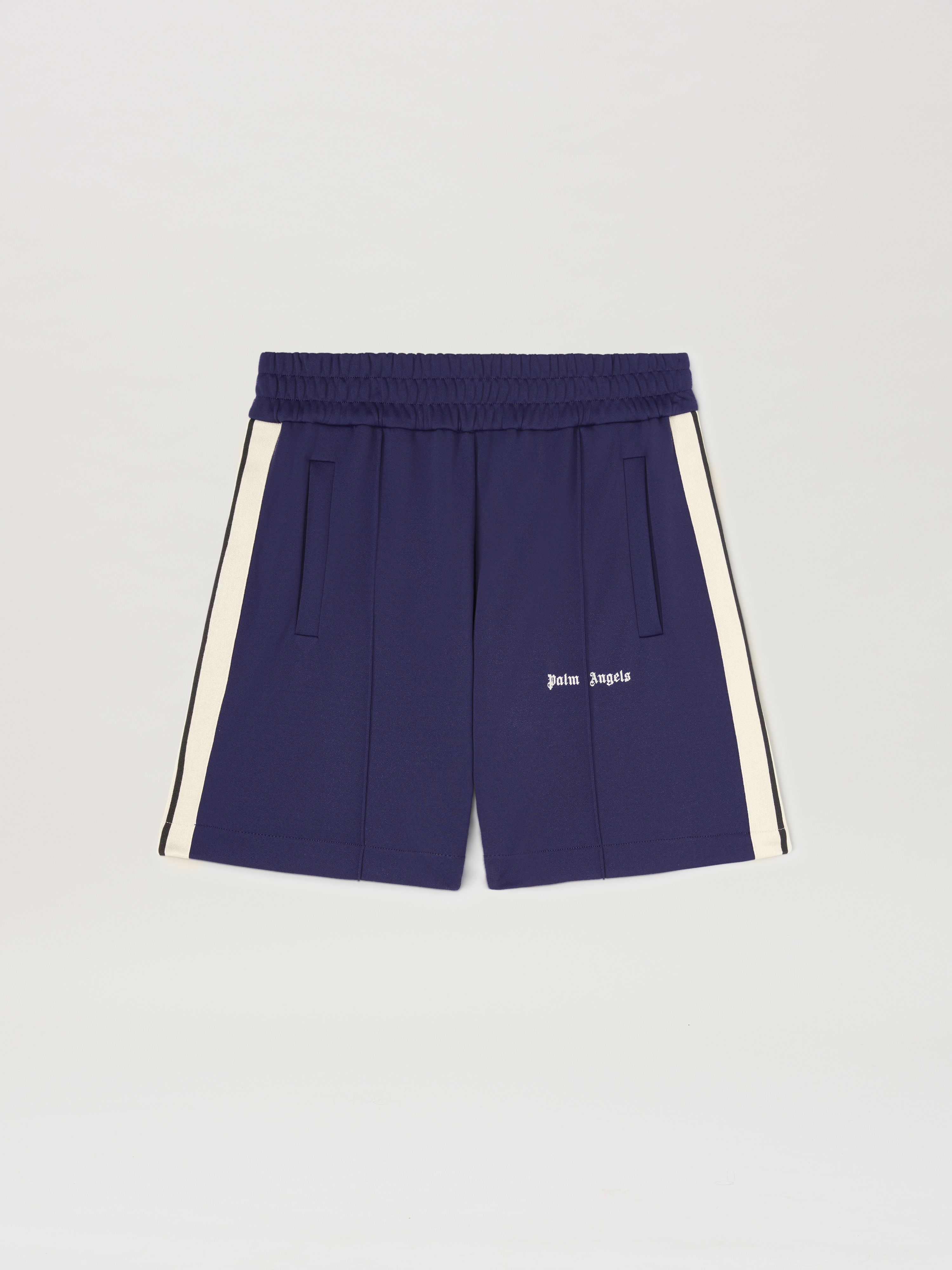 Palm Angels Classic Logo Track Shorts Navy Blue Off