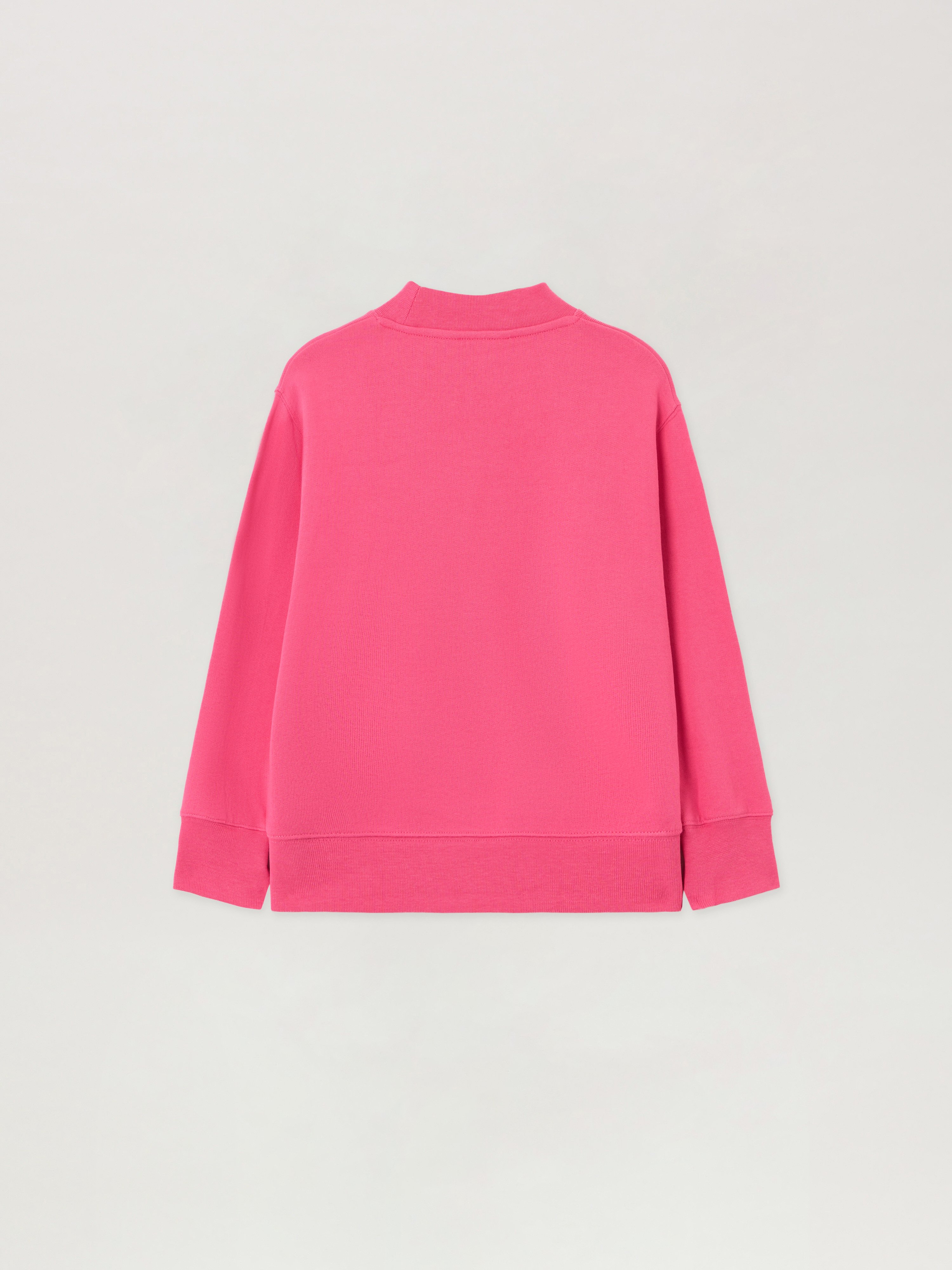  Palm Angels Curved Logo Crewneck Sweatshirt Kids  Fucsia/fuchsia 