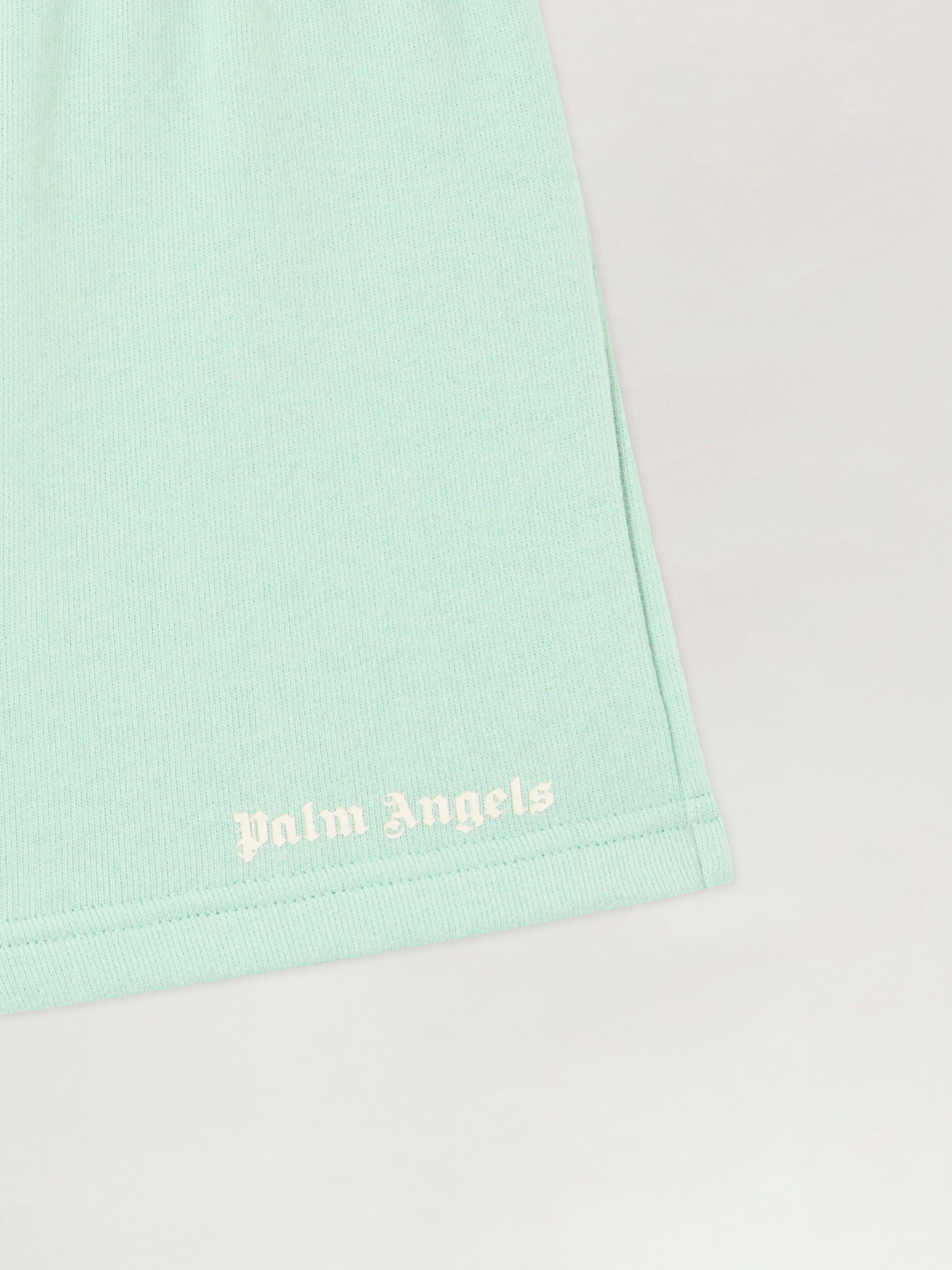  Palm Angels Classic Logo Sweat Shorts Kids  Verde Chiaro/light Green 
